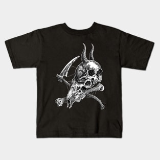 skull goat Kids T-Shirt